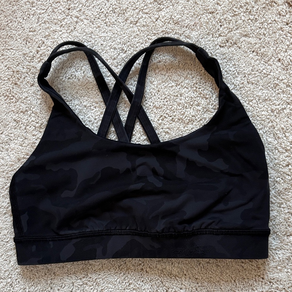 Lululemon black camo bra
